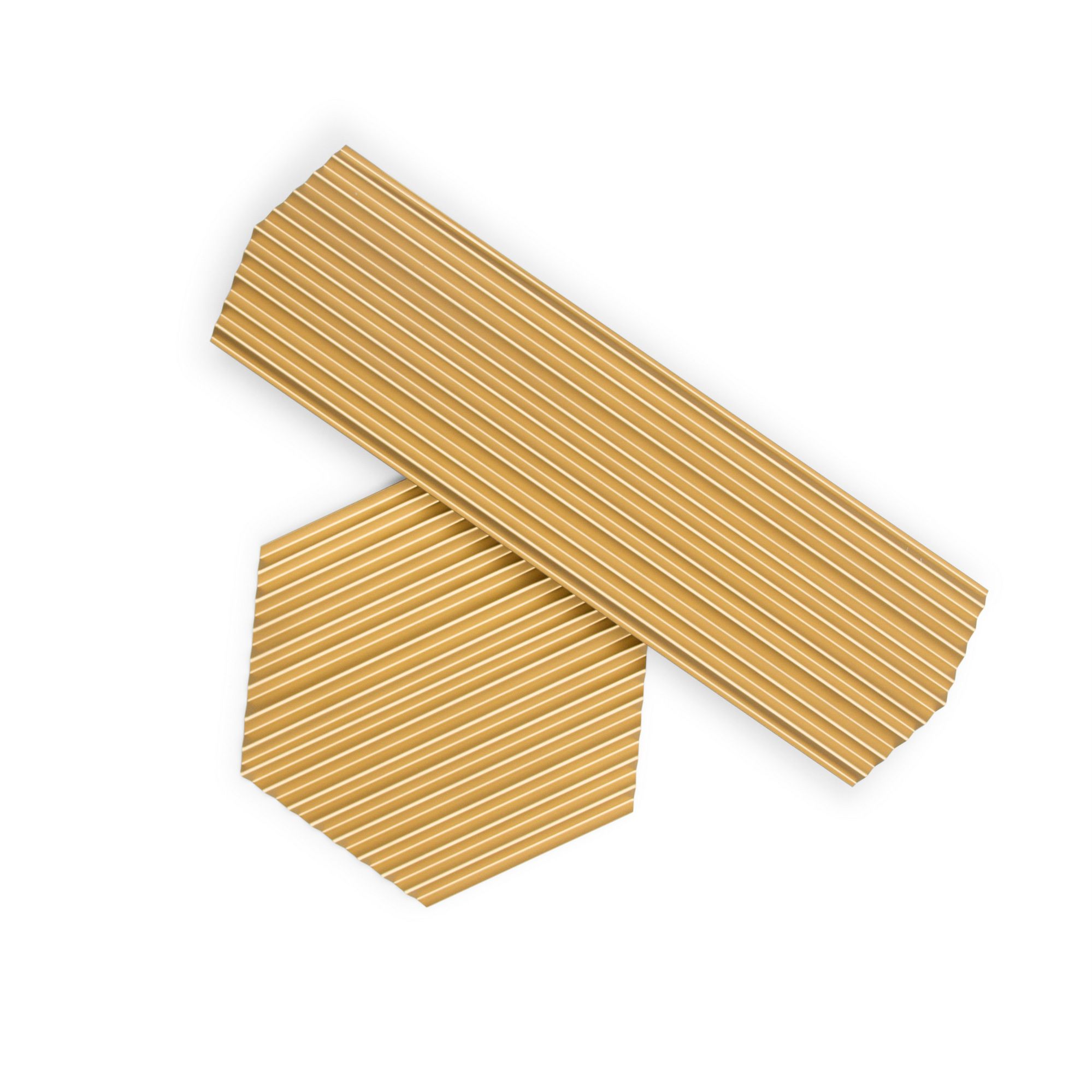 Набор из двух стальных шестигранных лотков Woodendot VALLE ARCH-00020484 - Вид №6