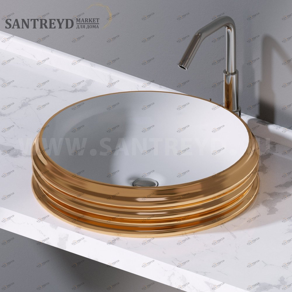 L608250 Накладная раковина на столешницу  круглая A. e T. Italia GLASS AeT ITALIA