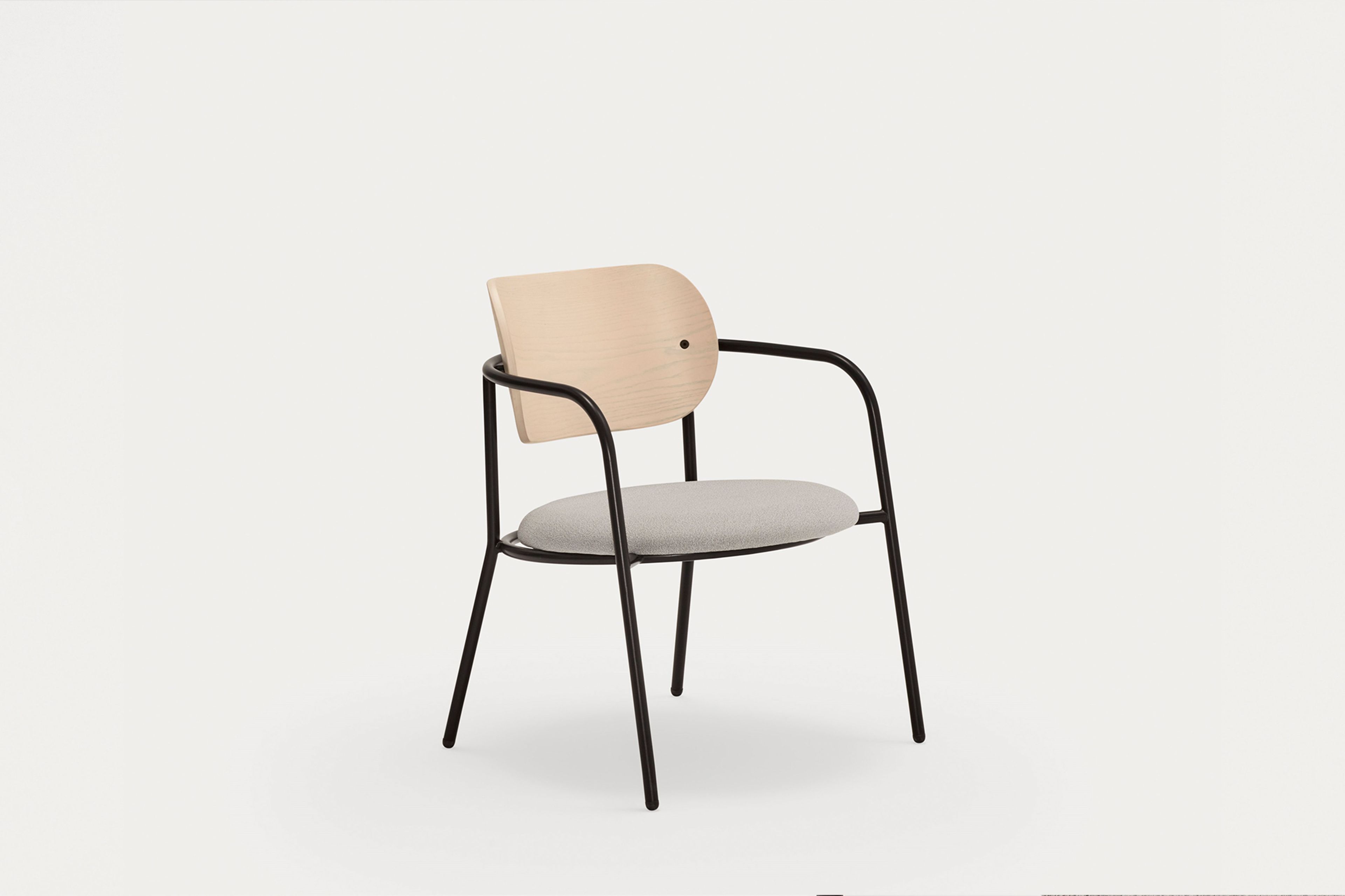 Металлическое кресло с мягким сиденьем TEULAT Eclipse ARCH-00150639 - Вид №32