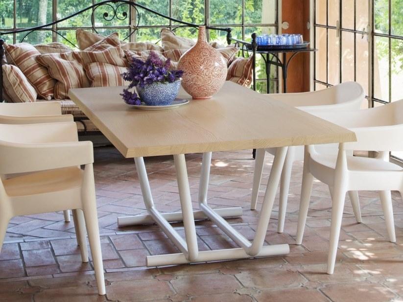 ALMA DESIGN Стол из стали и дерева Paloalto sun-id-1488743 - Вид №1