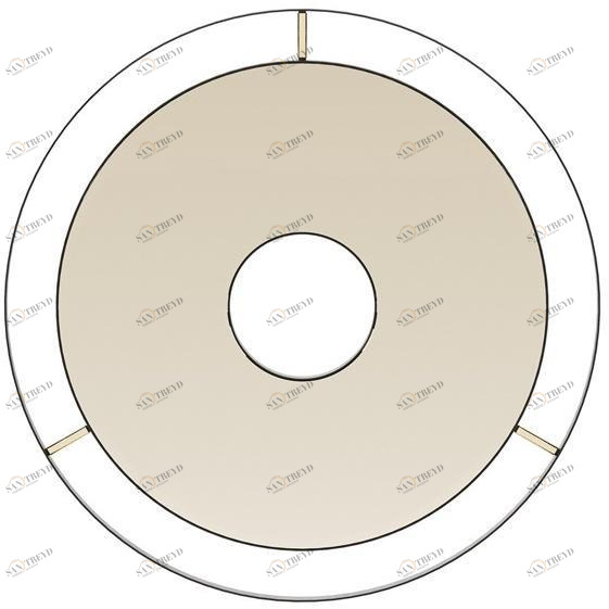 Laskasas Круглое зеркало с настенной рамой  Lk6216 