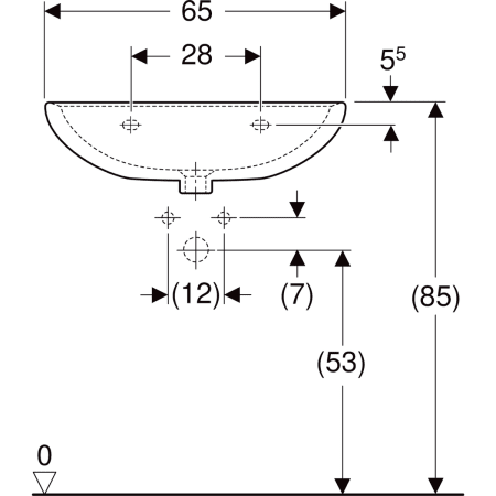 K91165000 Раковина Kolo Rekord Geberit  - Вид №11