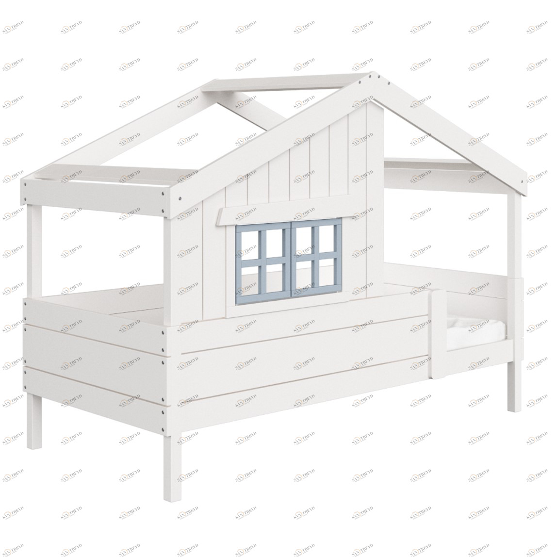 Кровать одноярусная белая "Шале L" ELLIPSE ELLIPSE HOME 00-3951310 Белый Santreyd 