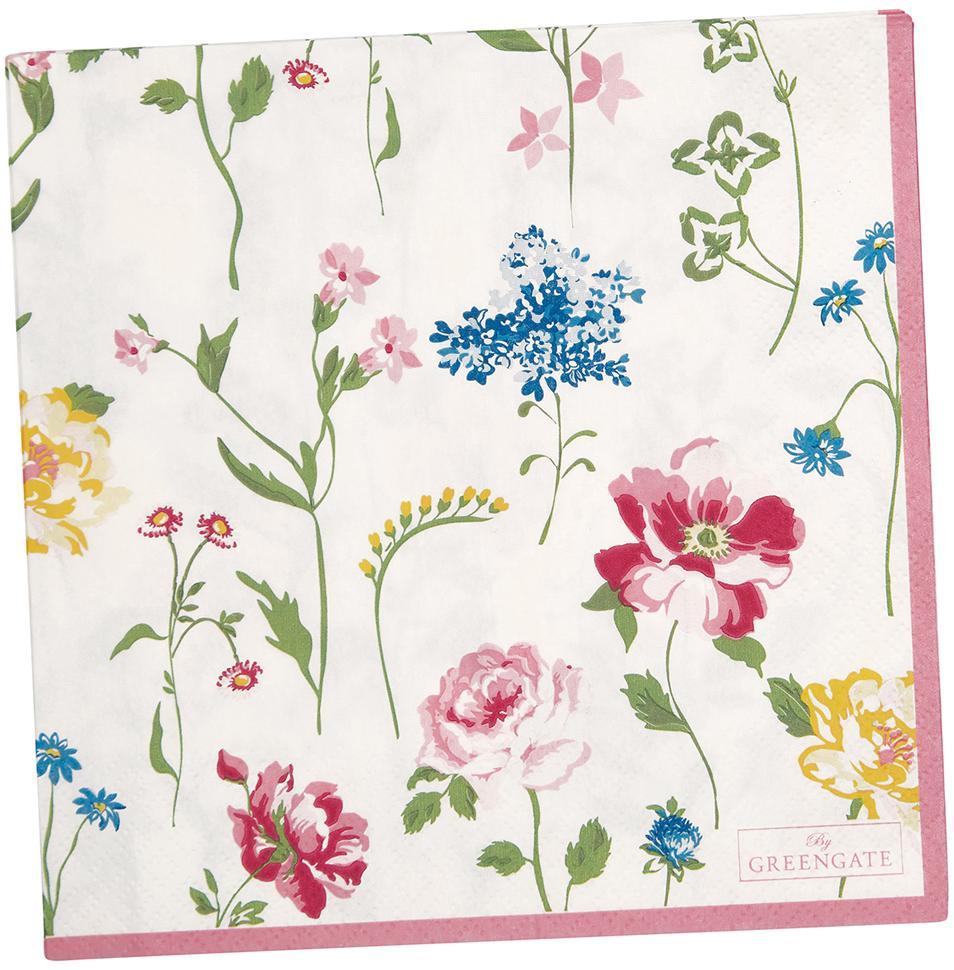 Салфетки бумажные Thilde white 33х33 см 20 шт Greengate PAPNAPLTHL0112