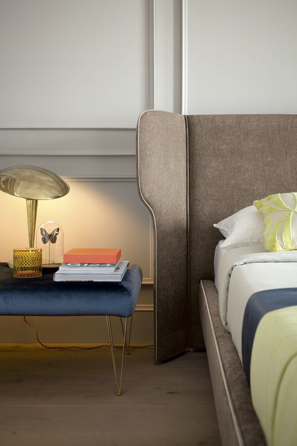 Мягкая кровать для хранения ткани с мягким изголовьем Felis Bedstories ARCH-00035539 - Вид №5