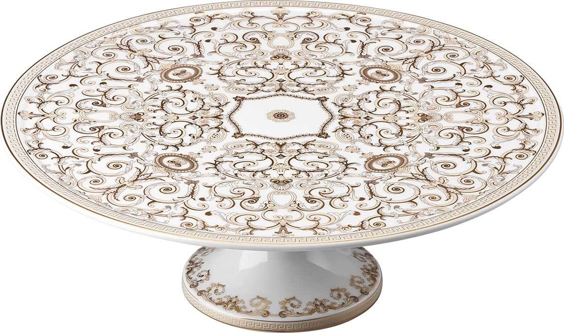 10562593 Rosenthal Versace Блюдо на ножке Rosenthal Versace Медуза Гала 33см, фарфор Фарфор 