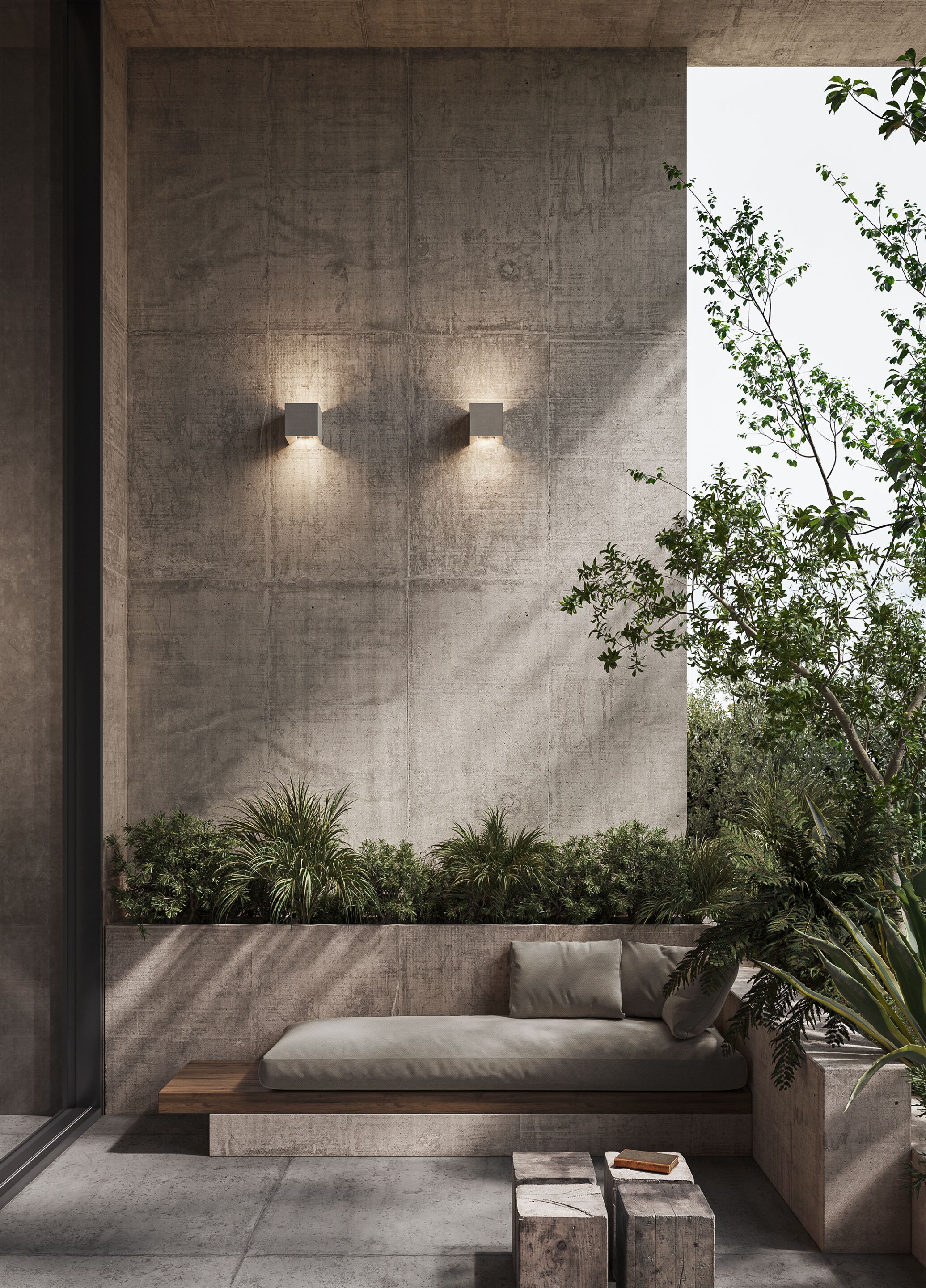 Бетонные светодиодные наружные настенные светильники Karman COBU ARCH-00050718 - Вид №3