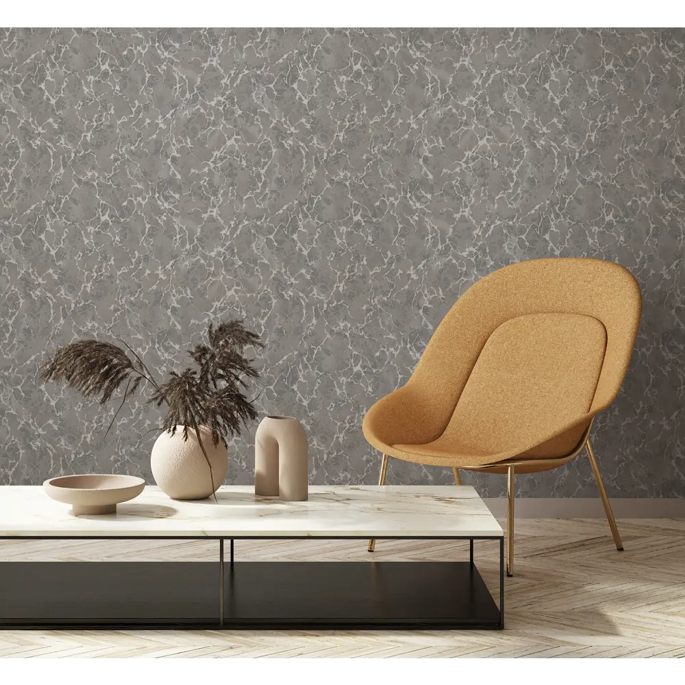 Флизелиновые обои АРТЕКС Калипсо в элегантном темно-сером оттенке 89358802 STLM-1339614 - Вид №2