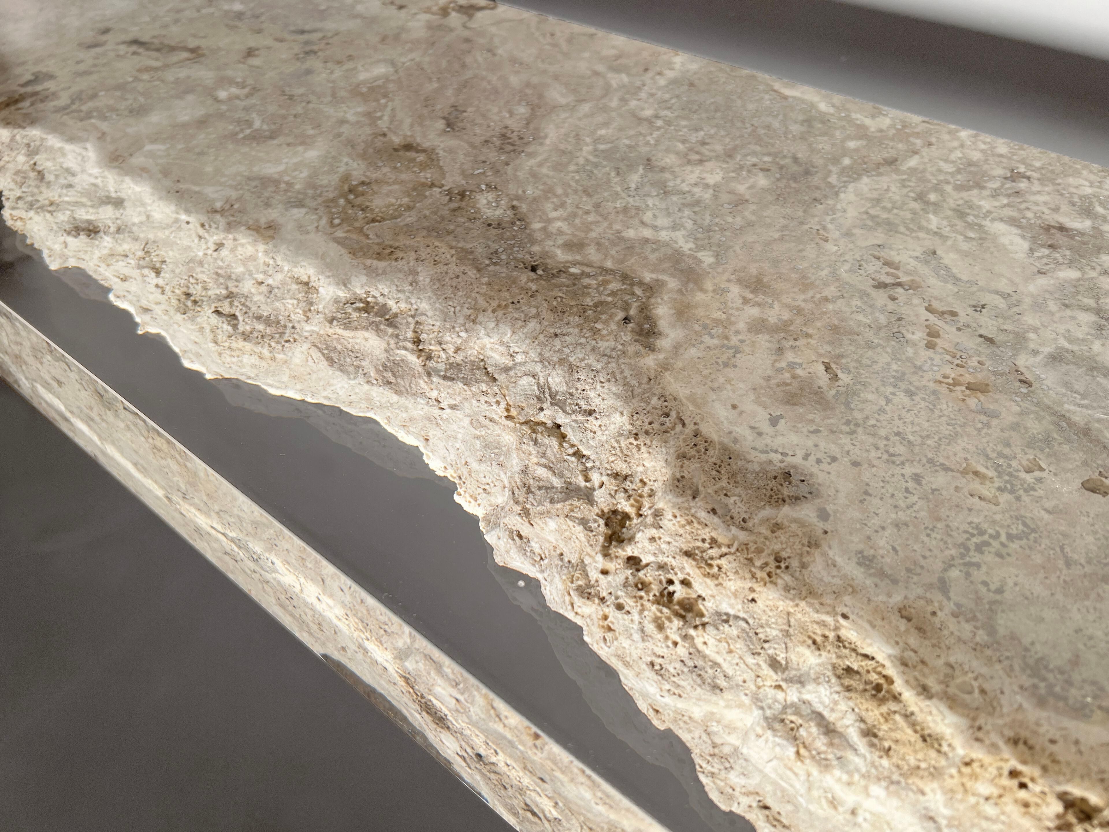 Прямоугольная консоль из травертина от Rapolano alcarol Bedrock ARCH-00045116 - Вид №14