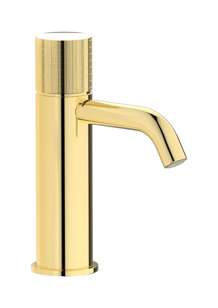 Смеситель для раковины на 1 отверстие в комплекте с донным клапаном WE ARE IB ga200ii Pale Gold Gatsby