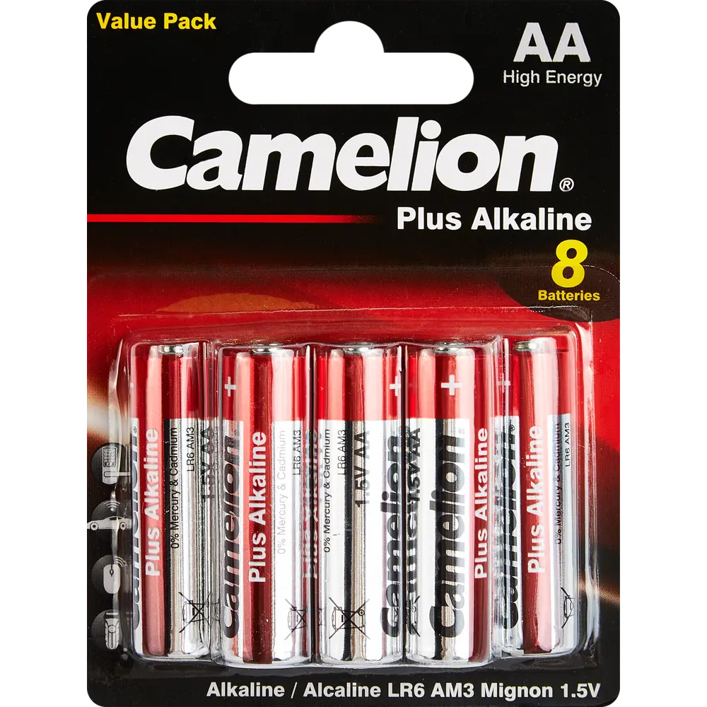 Алкалиновые батарейки Santreyd AA LR6 1.5V 8 шт - надежное питание для техники 89350644 STLM-1113212