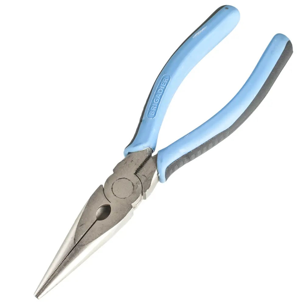 Плоскогубцы Brigadier с полукруглыми губками и покрытием Fe-Ni 150 мм STLM-2040791