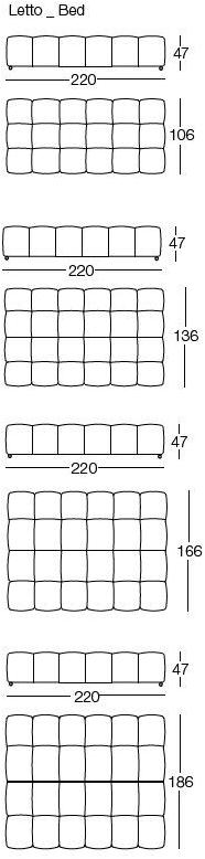 arflex Модульный тканевый диван Strips sun-id-1390380 - Вид №19