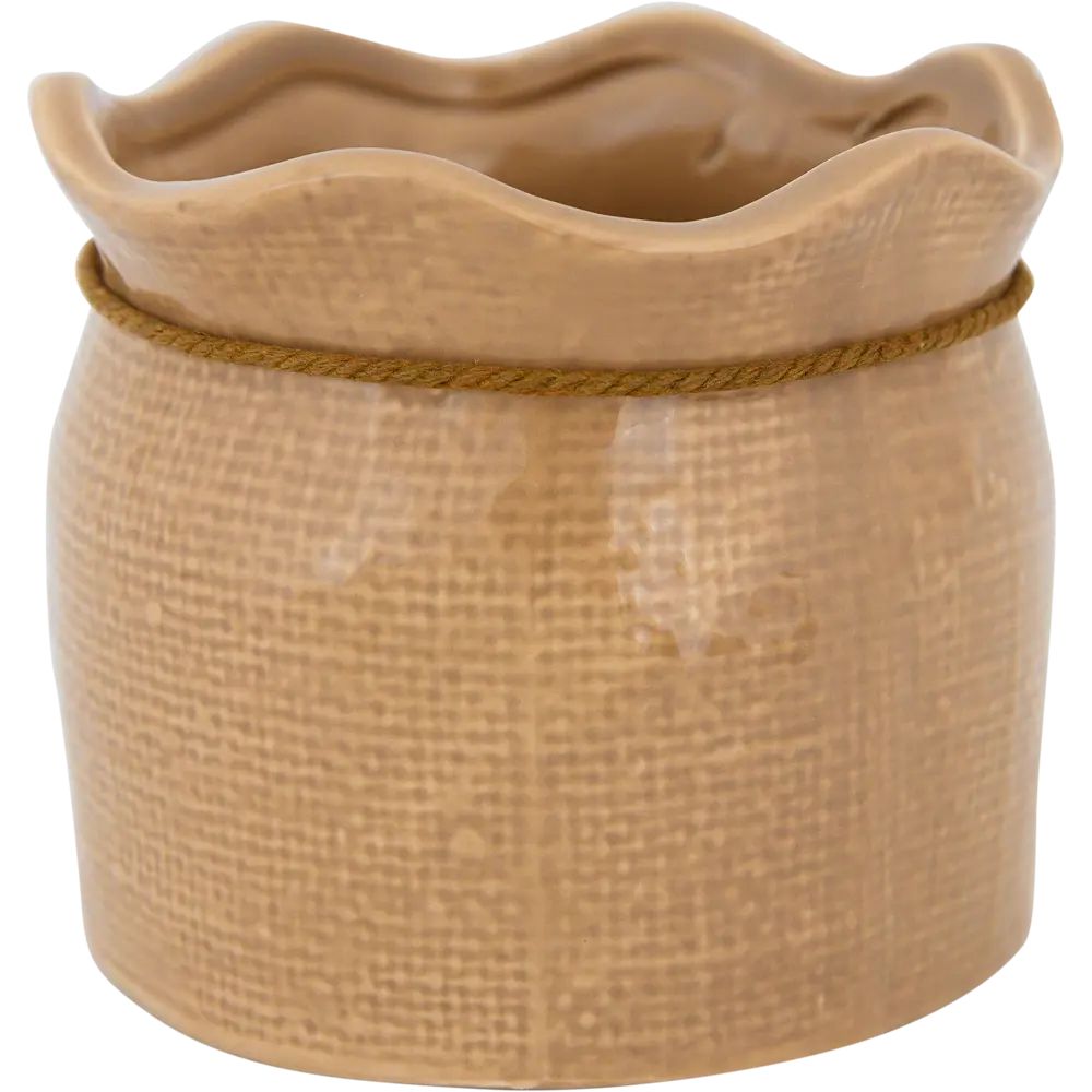 Кашпо-кактусник 9.5x9x12 см v0.6 л керамика бежевый GARDMAX STLM-2084724 - Вид №1