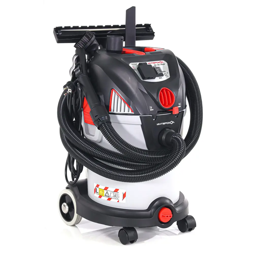 Пылесос строительный Интерскол ПУ-30/1400Р 707.1.0.03, 1400 Вт, 30 л STLM-2002821 - Вид №2