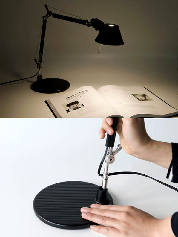 Настольная лампа 37х45см черная Tolomeo Micro A011830 ARTEMIDE  00-3883002 Коричневый;черный  - Вид №2