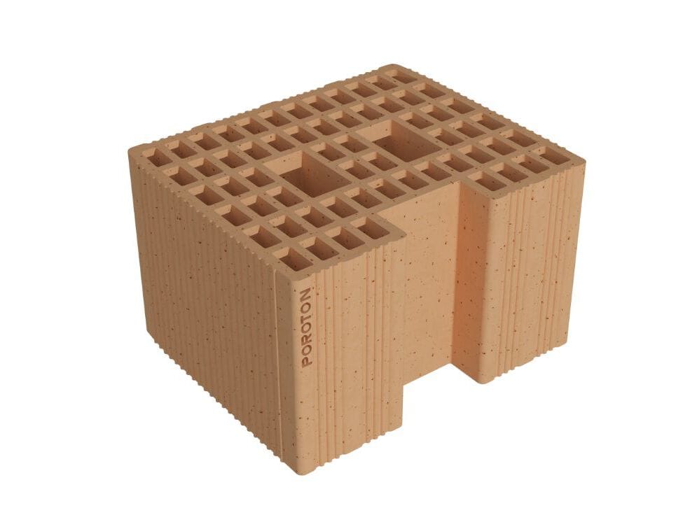 Несущий блок из кирпича DI MUZIO LATERIZI стена POROTON® - P800 MA ARCH-00001797