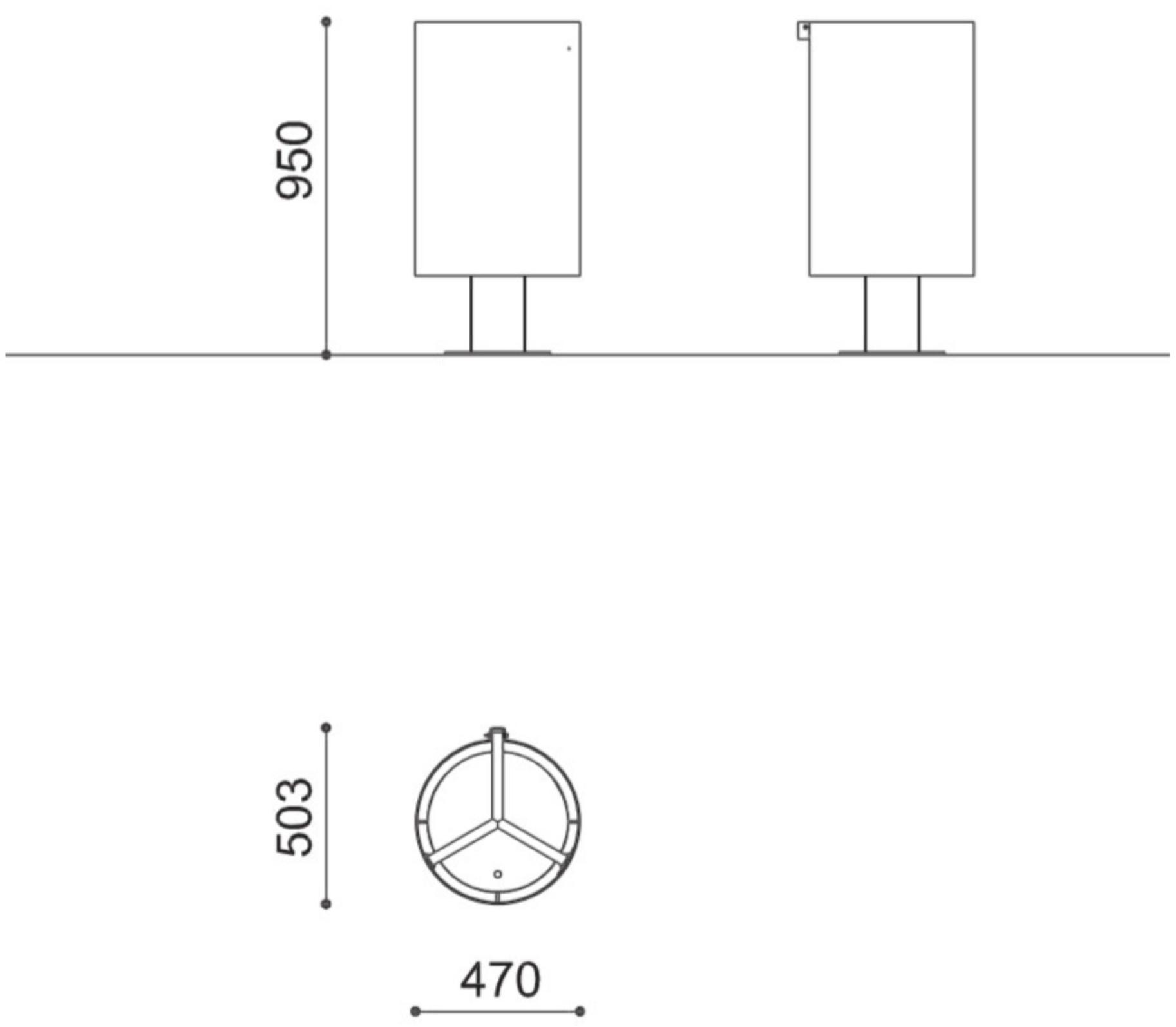 City Design Контейнер для мусора из оцинкованной стали sun-id-1361421 - Вид №4