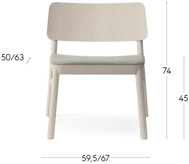 Billiani Кресло из бука со встроенной подушкой Drum 079 - Вид №2