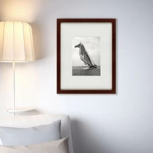 Картина черно-белая 60х47 см "Яхта, 1901г." КАРТИНЫ В КВАРТИРУ  00-3894657 Белый;черный