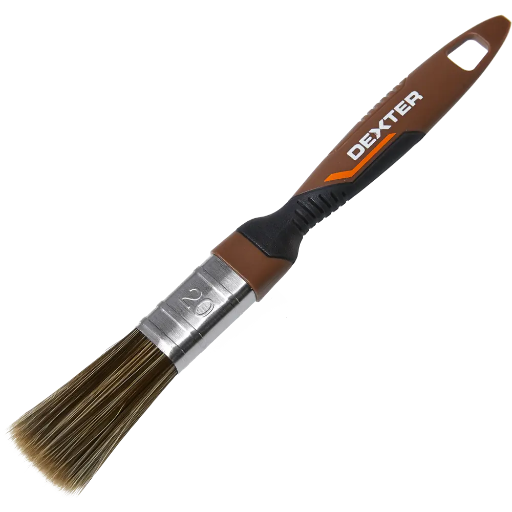 Кисть Dexter для лаков и антисептиков 20 мм с эргономичной ручкой 82798220 STLM-0036044