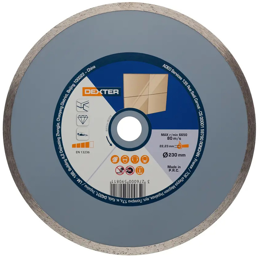 Алмазный диск Dexter для керамики — точный рез без сколов 82007421