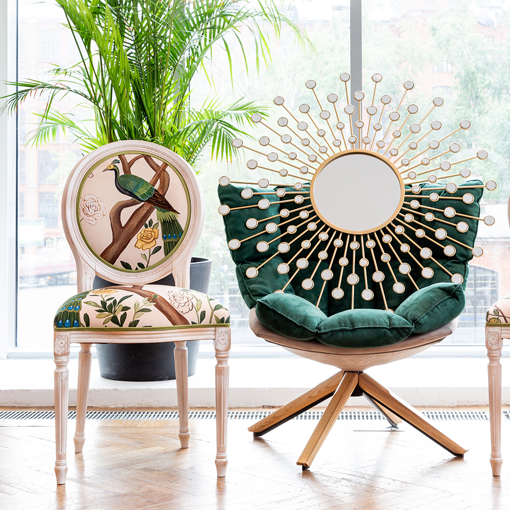 21060742 Стул «Индокитайский зелёный павлин» (версия 2) Object Desire  - Вид №6