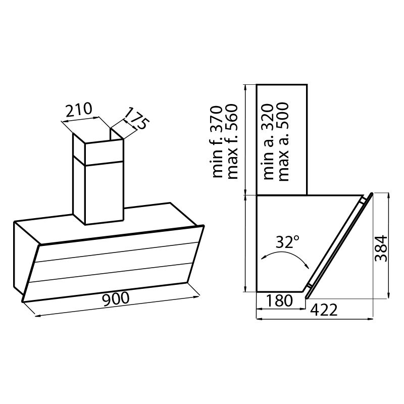 2450190 Вытяжка FL Slim белая 2450190 Fosterspa  - Вид №1