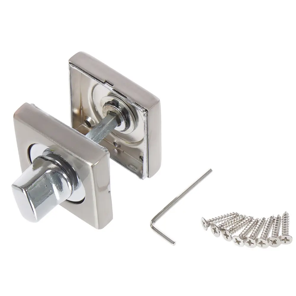 Фиксатор-вертушка для дверей Inspire квадратный, цвет никель STLM-2017378