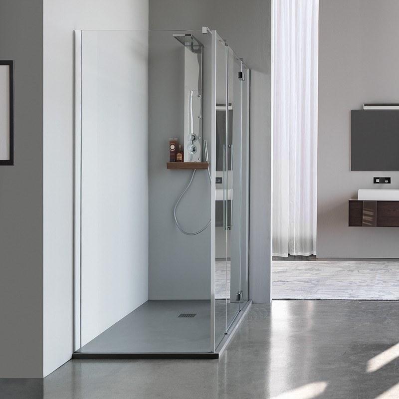 Samo Угловая душевая кабина с неподвижной стенкой для комбинаций Eccelsa sun-id-1394279 - Вид №4