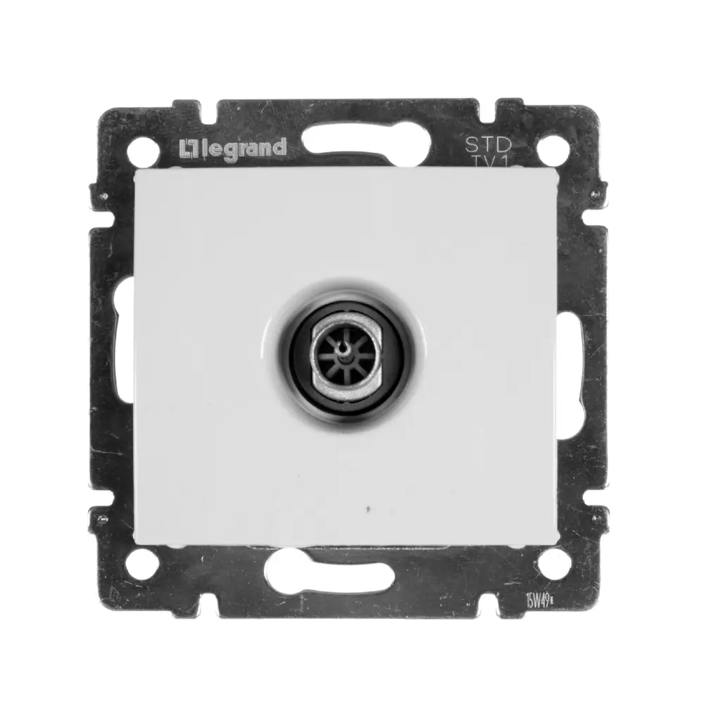 ТВ-розетка Legrand Valena Classic для цифрового телевидения, цвет слоновая кость 11274461 STLM-0001158