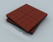 Резиновая тротуарная плитка ecospline «сетка» EcoSpline sun-id-2067723 - Вид №1