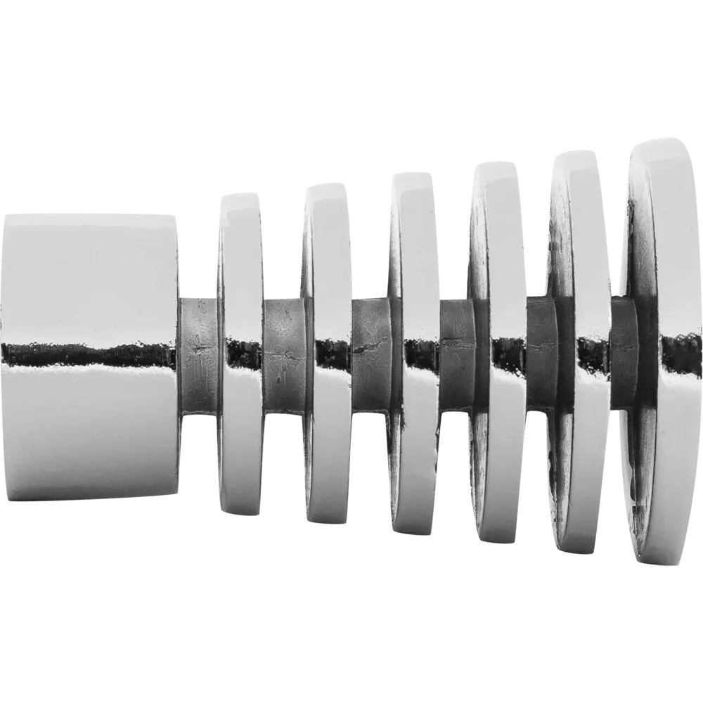Наконечник «Трапеция с прорезью» 6.2 см цвет хром INSPIRE STLM-2059056