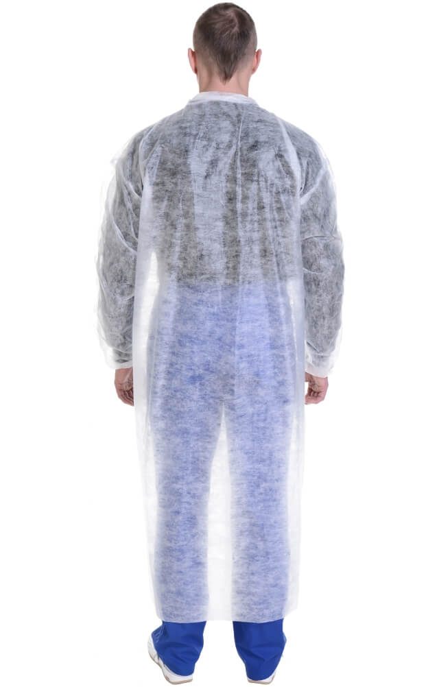 69269 Халат одноразовый  Одноразовая одежда размер XXL (52-54) Спецодежда  - Вид №1