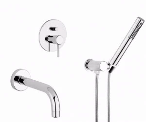 Rubinetteria Giulini Смеситель для ванны настенный с ручным душем Futuro F6503