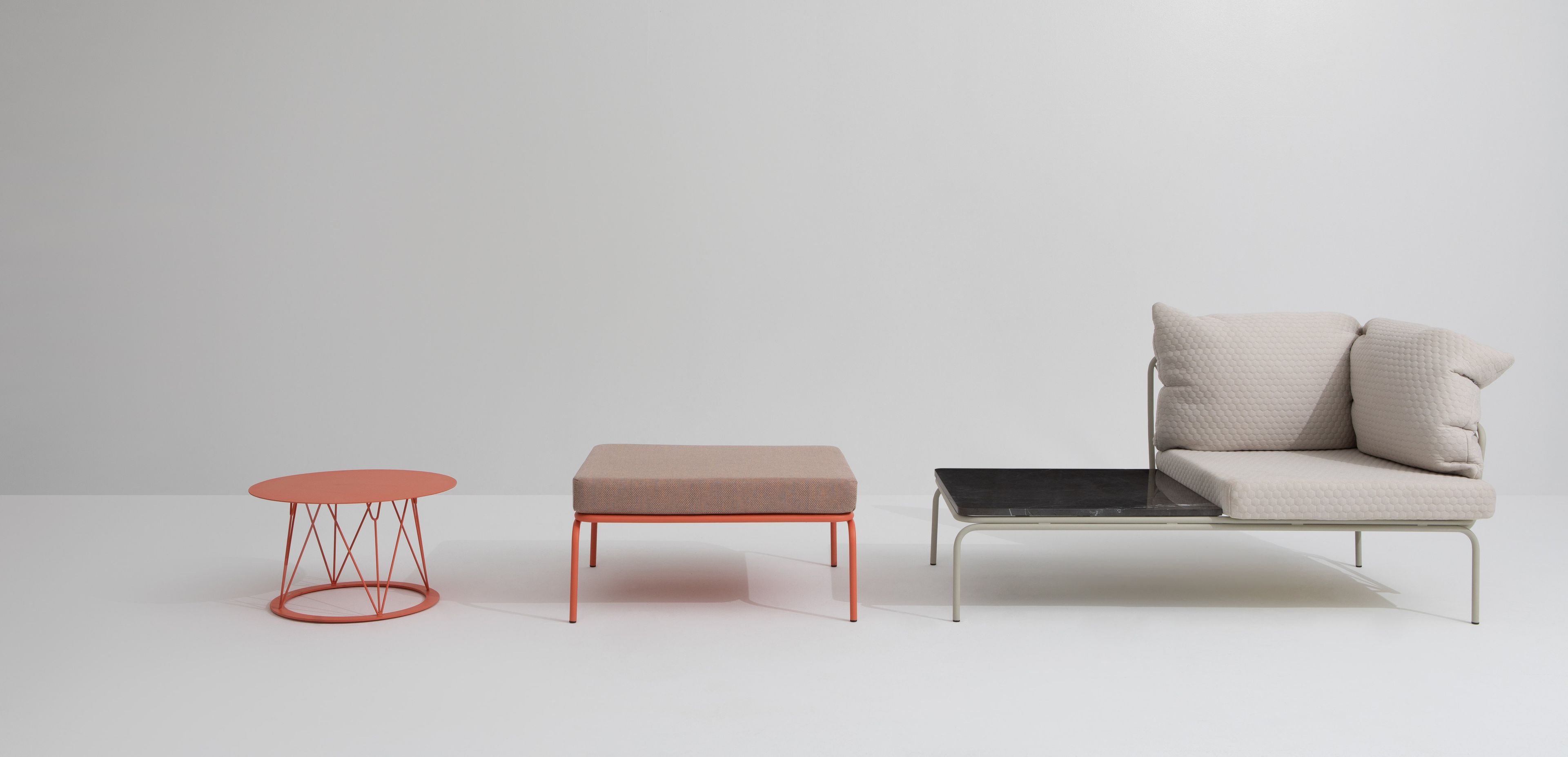 Секционное кресло из ткани с мраморной стойкой для журналов Garda Furniture Ataman ARCH-00113839 - Вид №7