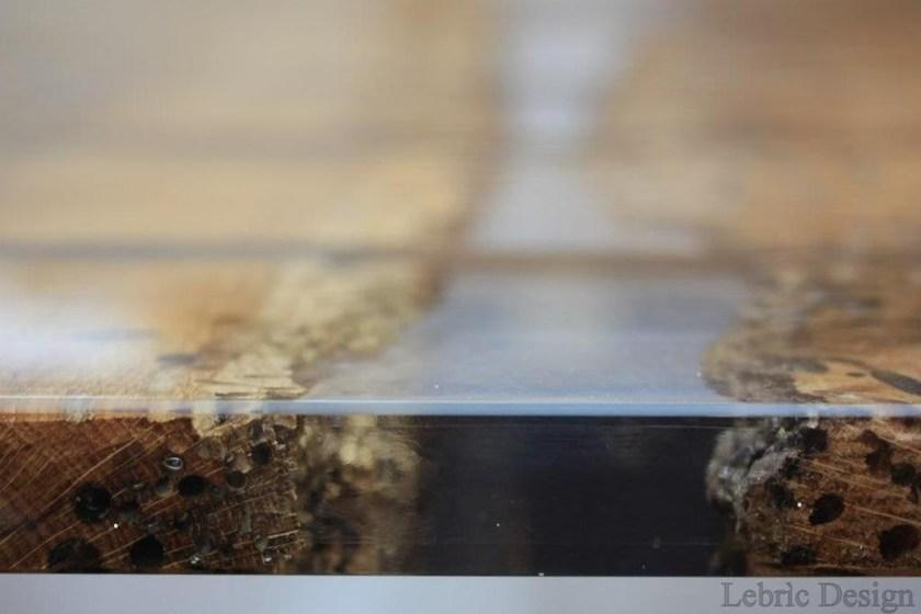 ANTICO TRENTINO Прямоугольный журнальный столик Lebrìc design - legno e resina sun-id-1382470 - Вид №6