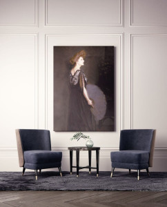 Круглый мраморный журнальный столик