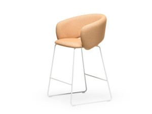 Тканевый табурет со спинкой