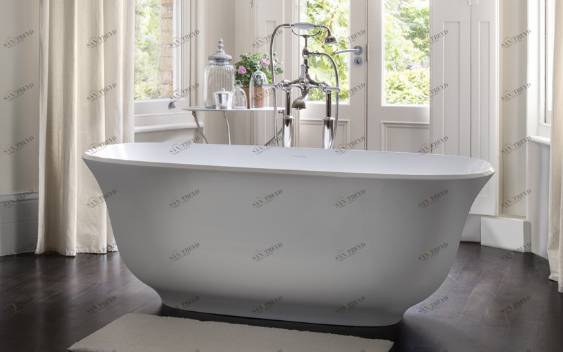 AMT-N-MW-NO Ванна отдельностоящая Victoria + Albert Amiata Matt White