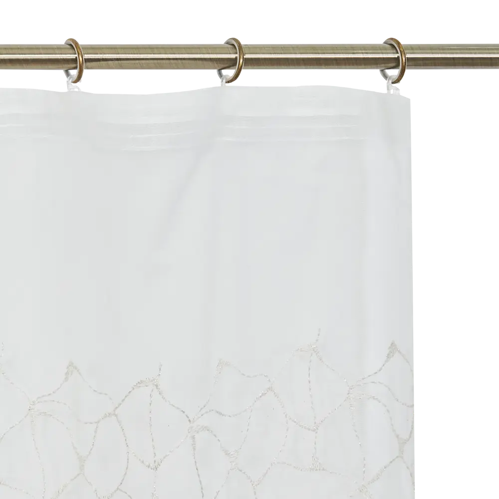 Тюль на ленте «Геометрия» 300x280 см цвет экрю MIAMOZA STLM-2136868 - Вид №4