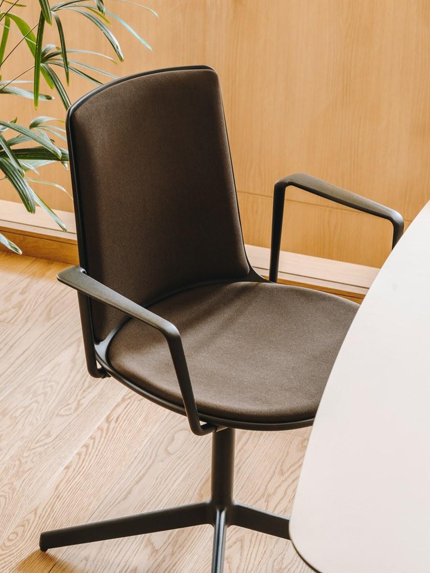 ENEA 4-спицевый тканевый стул с подлокотниками Lottus high sun-id-1395457 - Вид №11