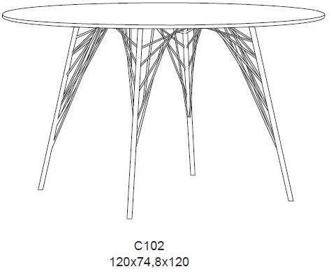 Recor Home Круглый кварцевый стол sun-id-1457836 - Вид №2
