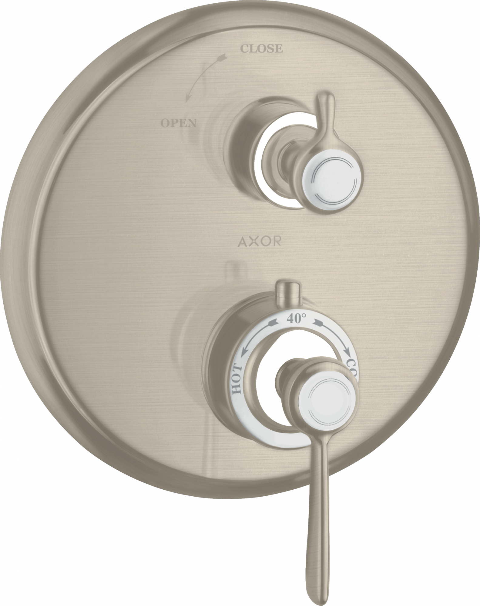 16801820 Термостат скрытого монтажа с рычажной ручкой и запорным вентилем AXOR MONTREUX