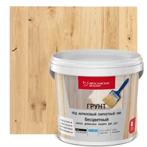 Грунтовка акриловая под паркетный лак Ярославские краски бесцветная 0.75 л