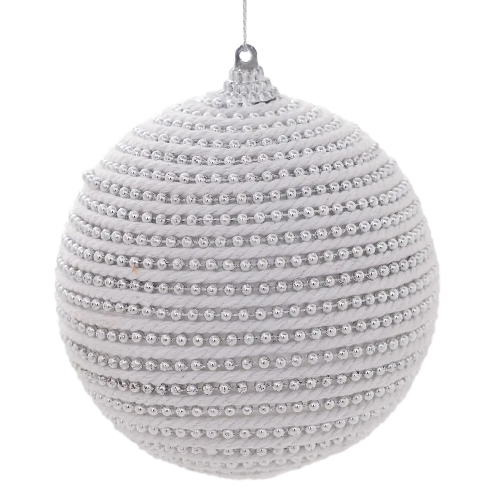 Елочный шар KREAFORTA с бисером ø9.8 см разноцветный с блестками 89420653 STLM-1583359 - Вид №1