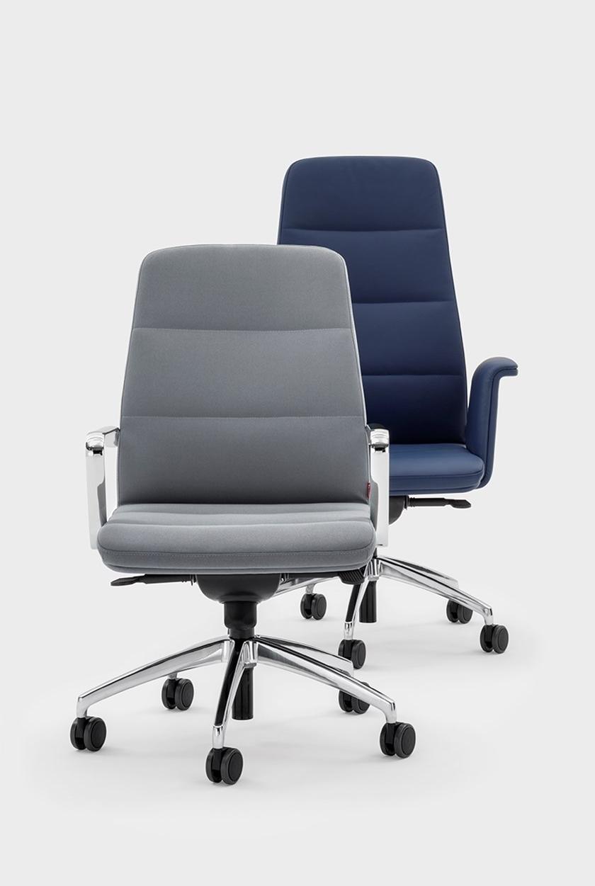 Viganò Кресло для руководителя из ткани с высокой спинкой Star sun-id-1502495 - Вид №4