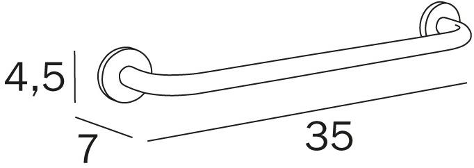 INDA® Вешалка для полотенец из металла One A2490a - Вид №1