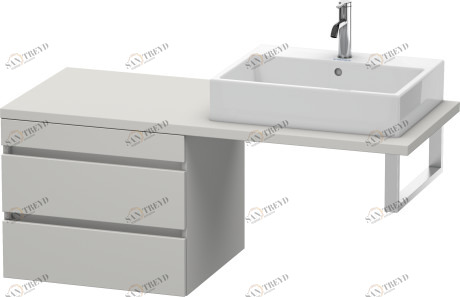 DS533800707 DuraStyle Шкафчик для консоли Бетонно-серый матовый декор Duravit