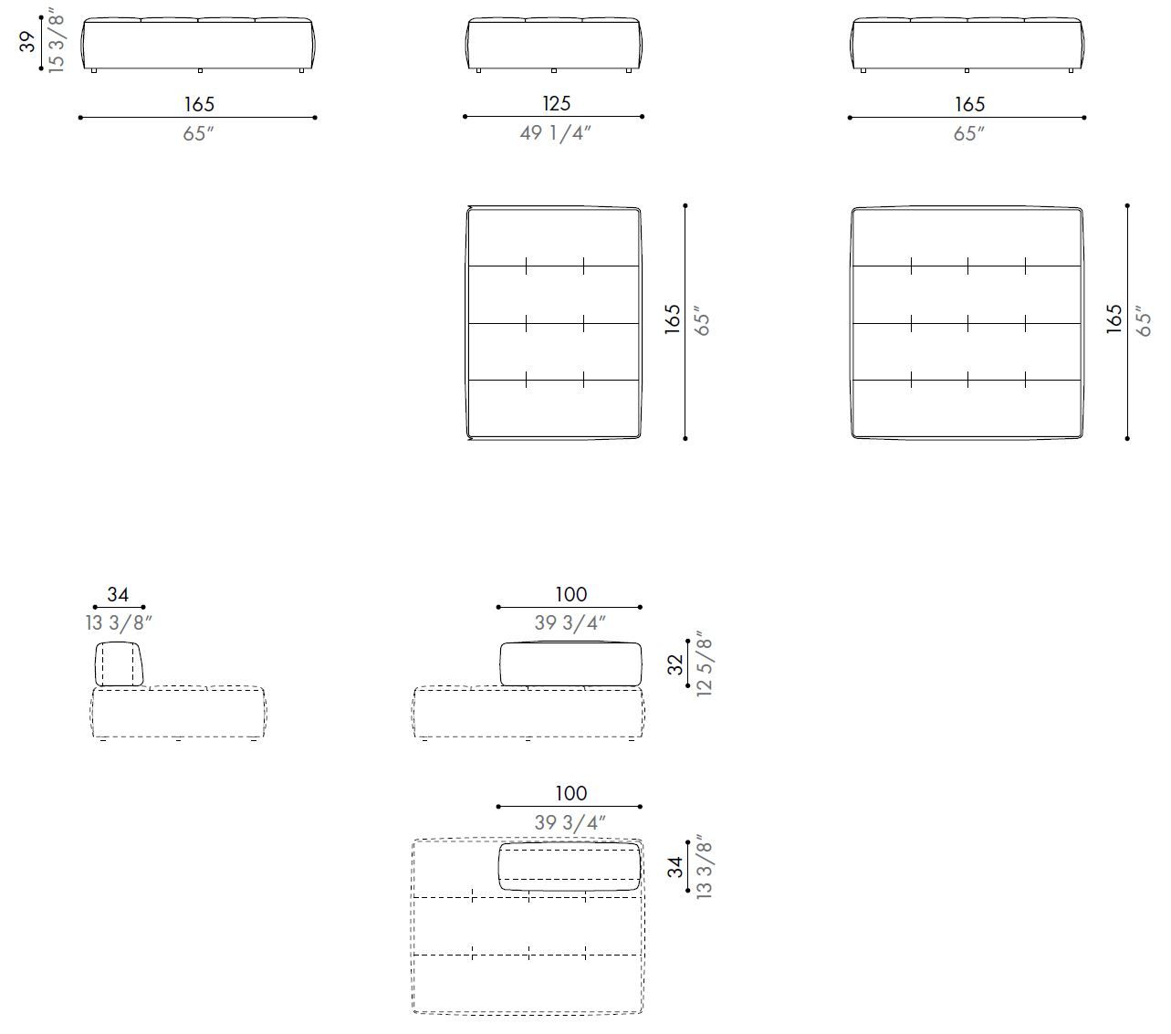 Съемный секционный диван Désirée divani MELVIL ARCH-00093017 - Вид №11